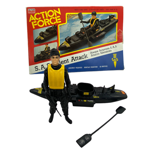 Palitoy Action Force Silent Attack & Beaver complete with aerial & box 530