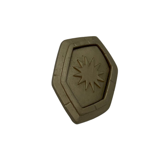 Sectaurs Zak shield weapon part, accessory, gold, bronze 128