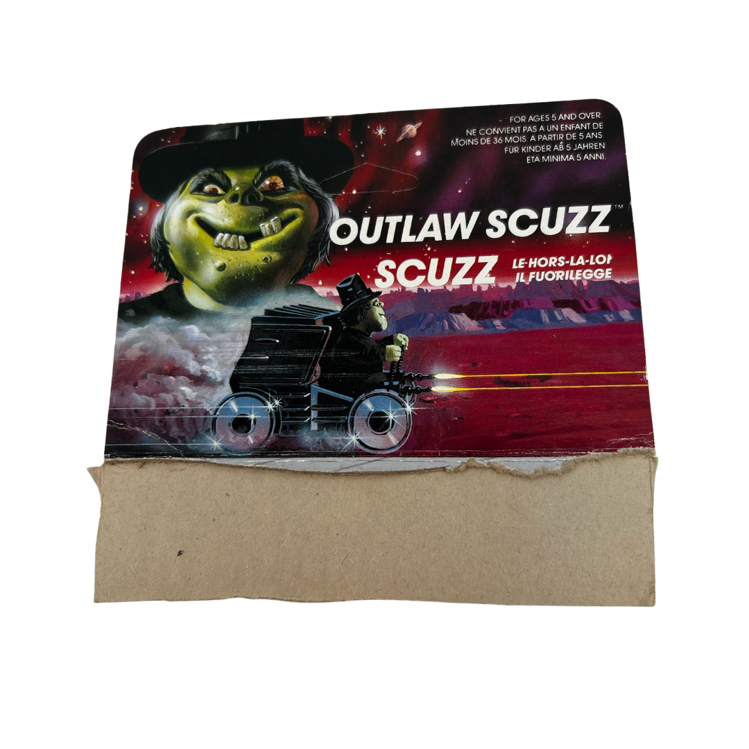 Bravestarr Scuzz and Scuzzbucket instructions and cardback by Mattel 458