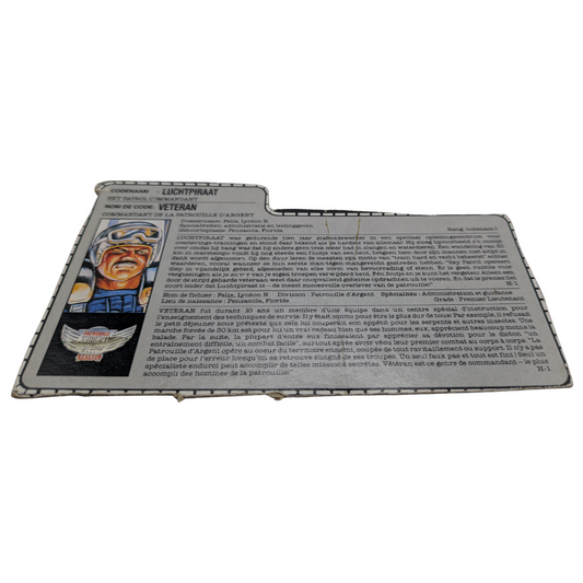 Gi Joe, Action Force Skydive filecard French, Dutch 924