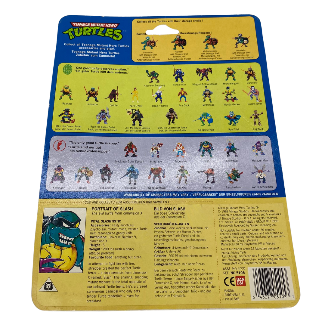 Teenage Mutant Ninja Turtles Slash figure cardback original