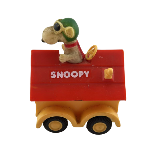 Snoopy Aviva Peanuts Kennel Car friction toy 1965 toy 16