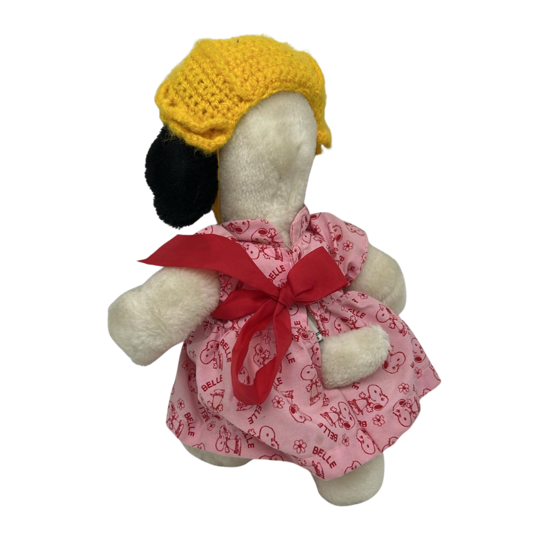 Rare 1958 Belle Plush with Original Dress Snoopy’s Sister Peanuts Collectible