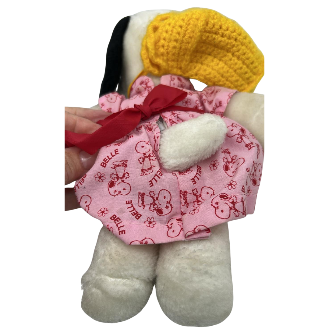 Rare 1958 Belle Plush with Original Dress Snoopy’s Sister Peanuts Collectible