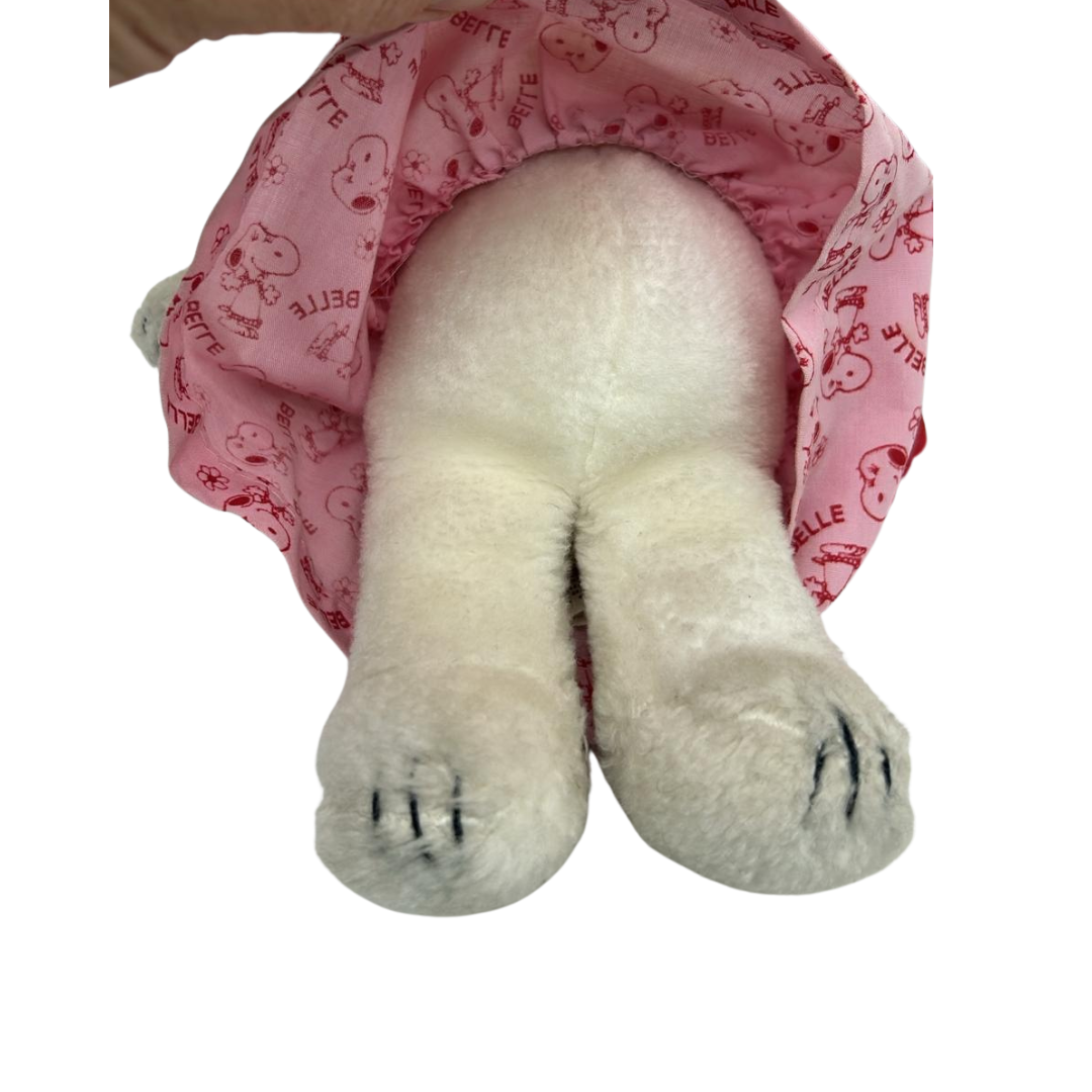 Rare 1958 Belle Plush with Original Dress Snoopy’s Sister Peanuts Collectible