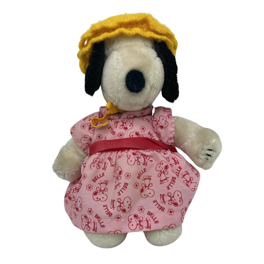 Rare 1958 Belle Plush with Original Dress Snoopy’s Sister Peanuts Collectible
