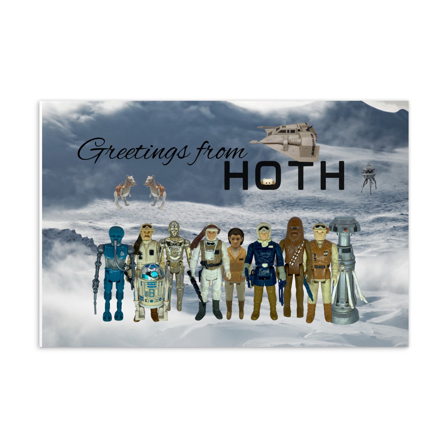 Welcome to Hoth vintage Star Wars standard postcard