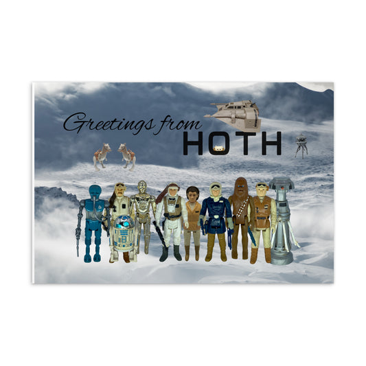 Welcome to Hoth vintage Star Wars standard postcard