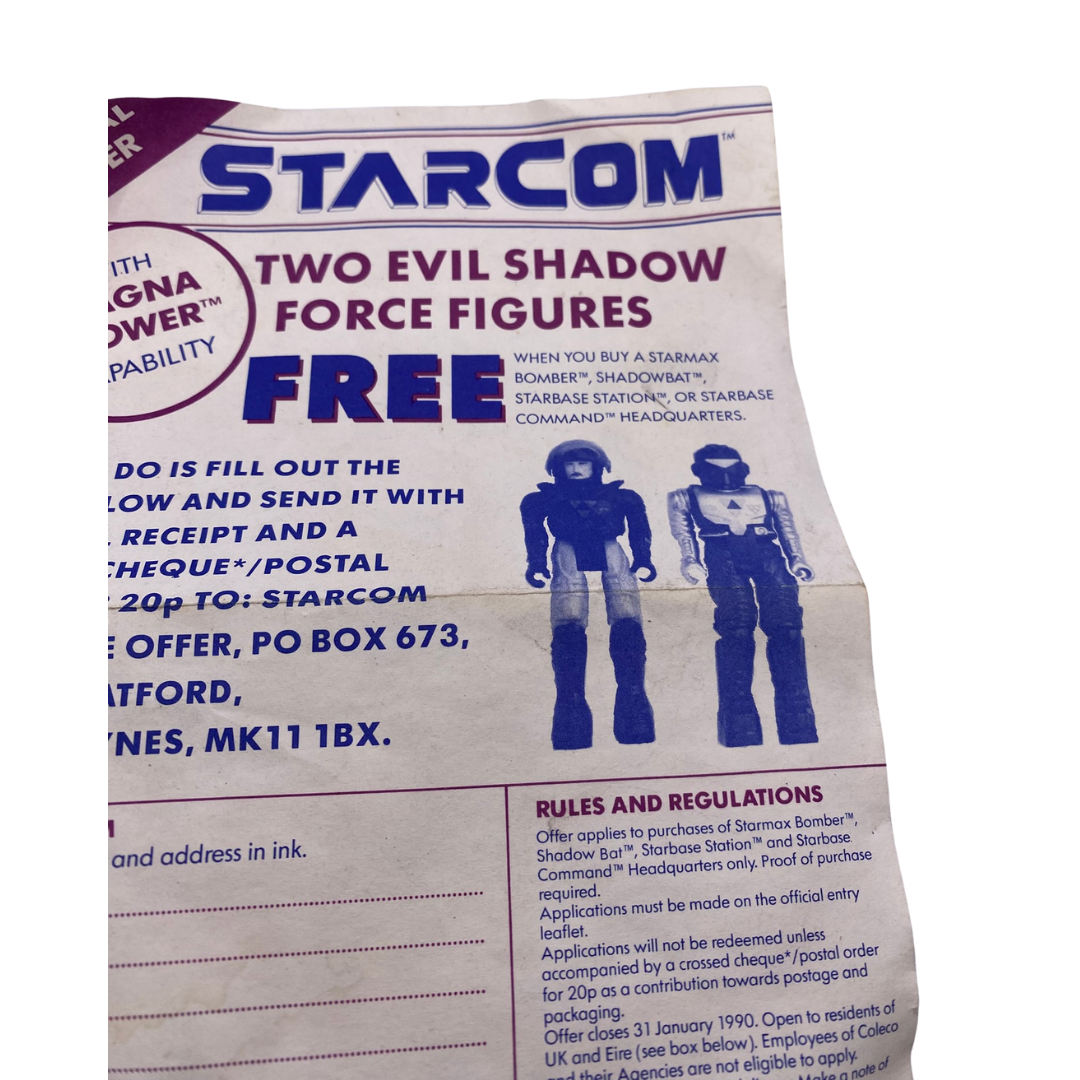 Starcom Special two figure offer paperwork U.K. 812