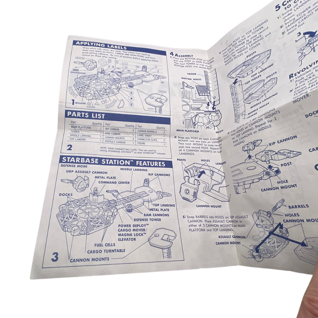 Starcom Starbase Station instructions Coleco