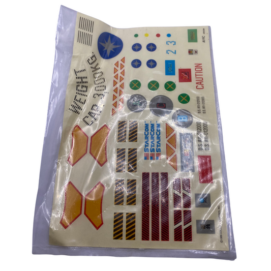 Starcom Starbase unused sticker sheet original 1986 by Coleco 268