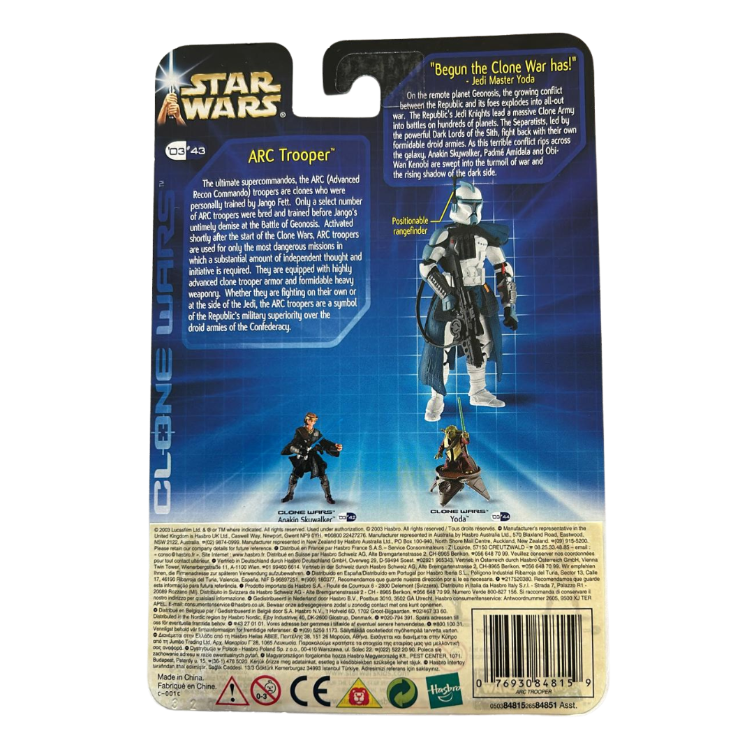 Star Wars The Clone Wars Army Of The Republic Blue ARC Trooper Brand New