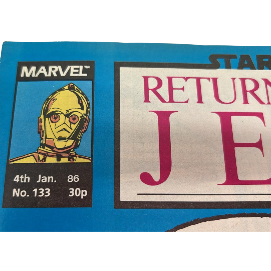 Return of the Jedi No 133 4th January 1986 Star Wars Weekly UK Marvel Comic