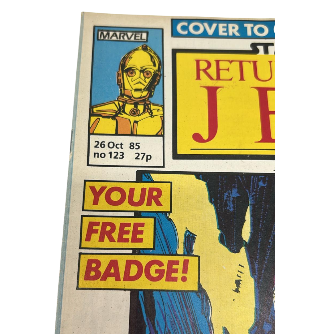 Star Wars Weekly comic Return Of The Jedi #123 26th Oct 1985