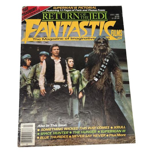 Star Wars Return Of The Jedi Fantastic Films magasine No 34 July 1983