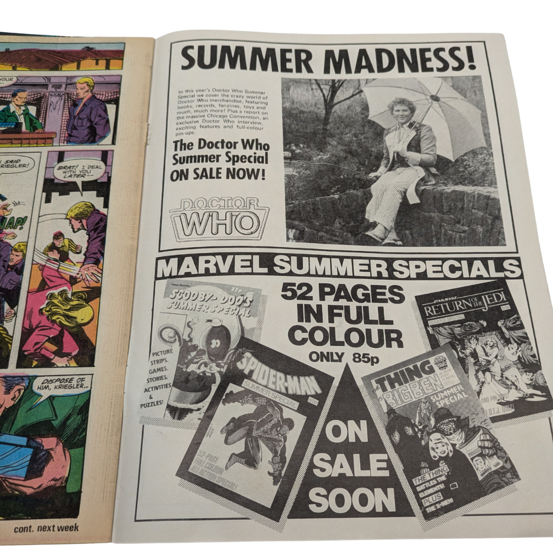 Return of the Jedi No 50 May 30th 1984 Star Wars Weekly UK Marvel Max Rebo