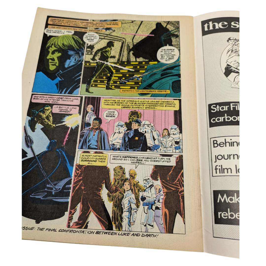 Star Wars Weekly #6 22nd August 1984 Venture behind the Star Wars Scenes