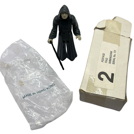 Vintage Star Wars Emperor complete figure LFL 1984 mailer with baggie 781