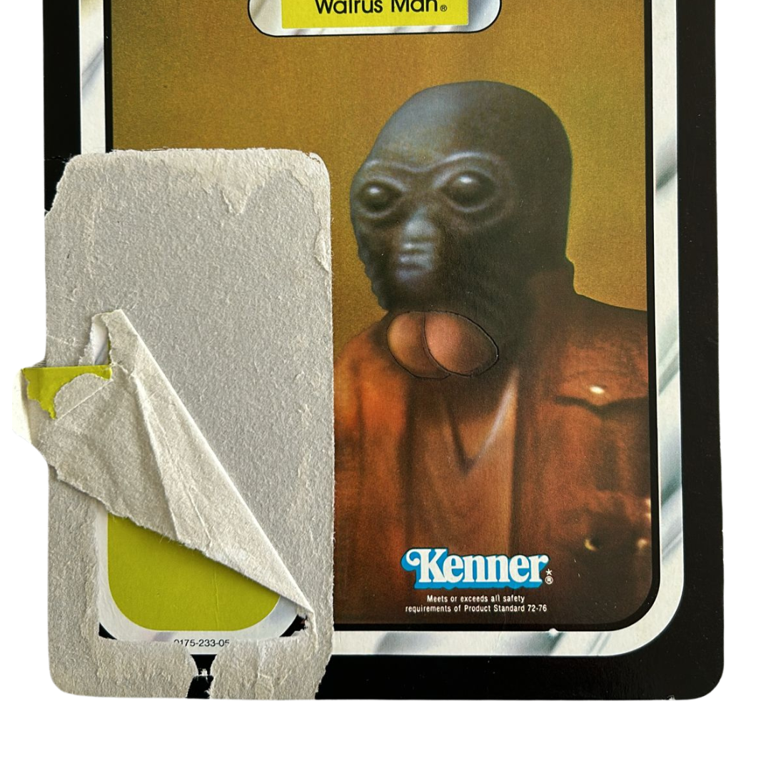 Vintage Star Wars Walrus man ROTJ cardback Kenner