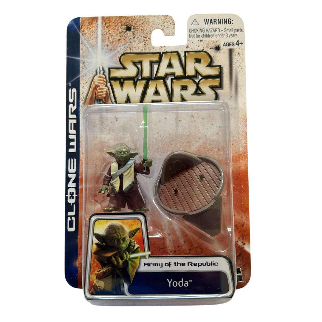 Star Wars Clone Wars Yoda Army of The Republic Action Figure MOC