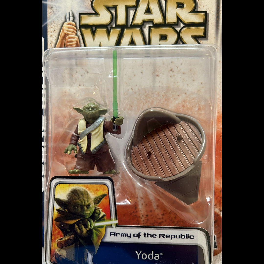 Star Wars Clone Wars Yoda Army of The Republic Action Figure MOC