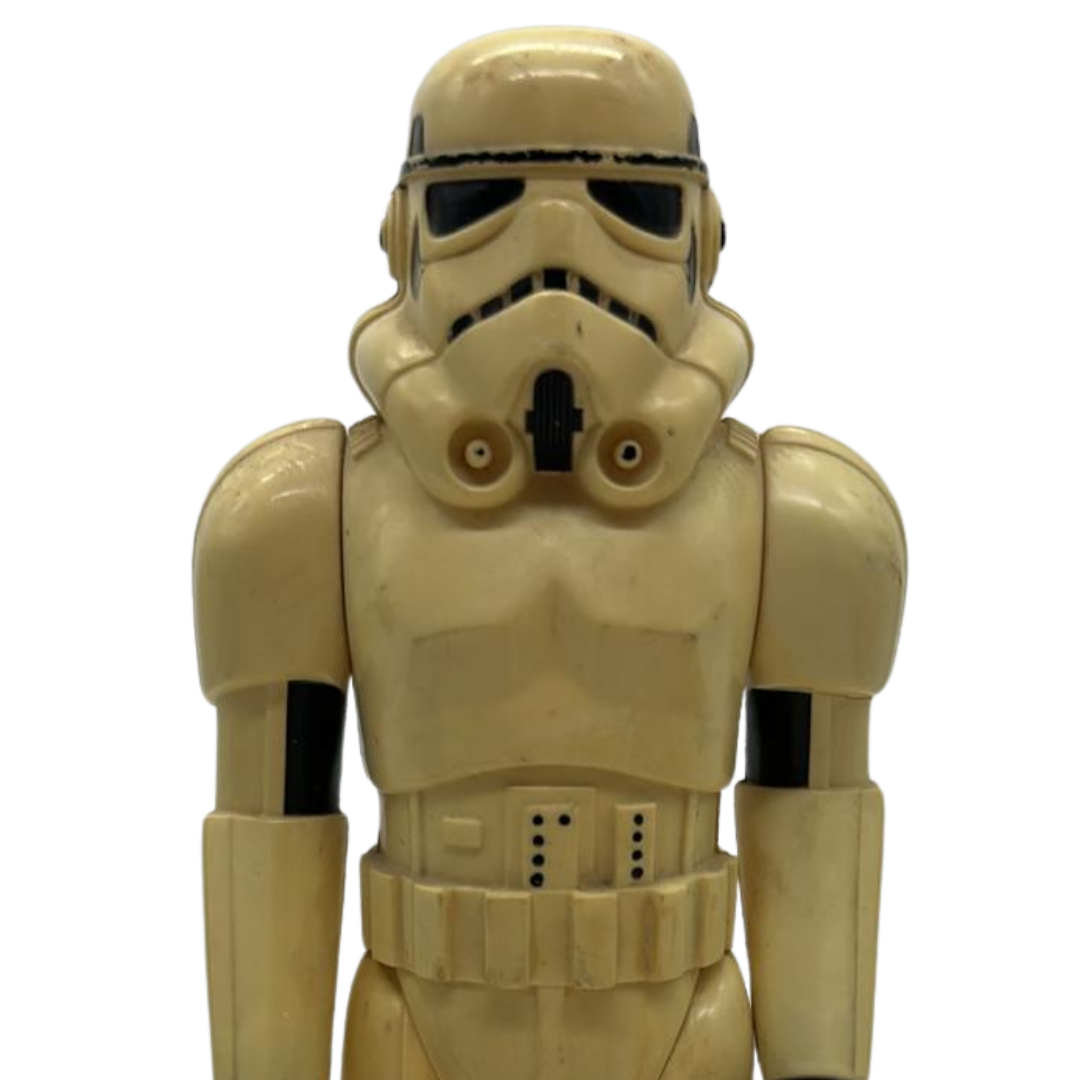 Vintage Star Wars Stormtrooper 1978 Large 12 inch figure good but yellowed 73