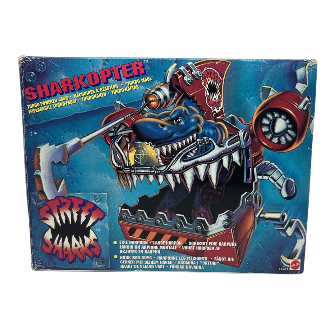 Street Sharks Sharkopter vehicle in box with inserts & unused contents