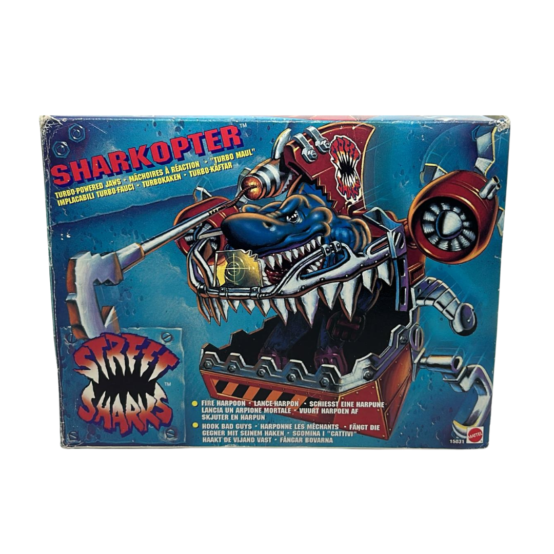 Street Sharks Sharkopter vehicle in box with inserts & unused contents
