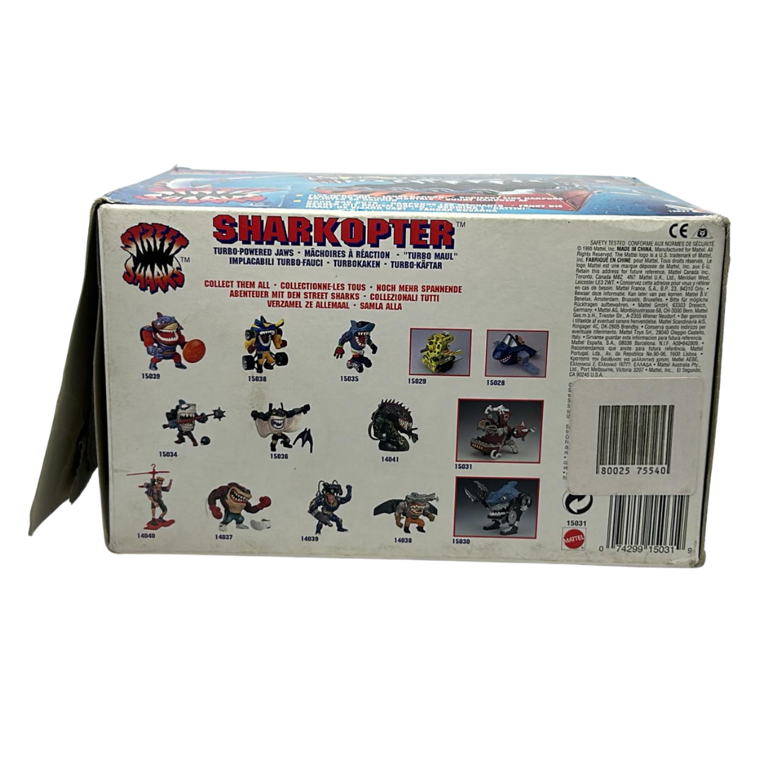 Street Sharks Sharkopter vehicle in box with inserts & unused contents