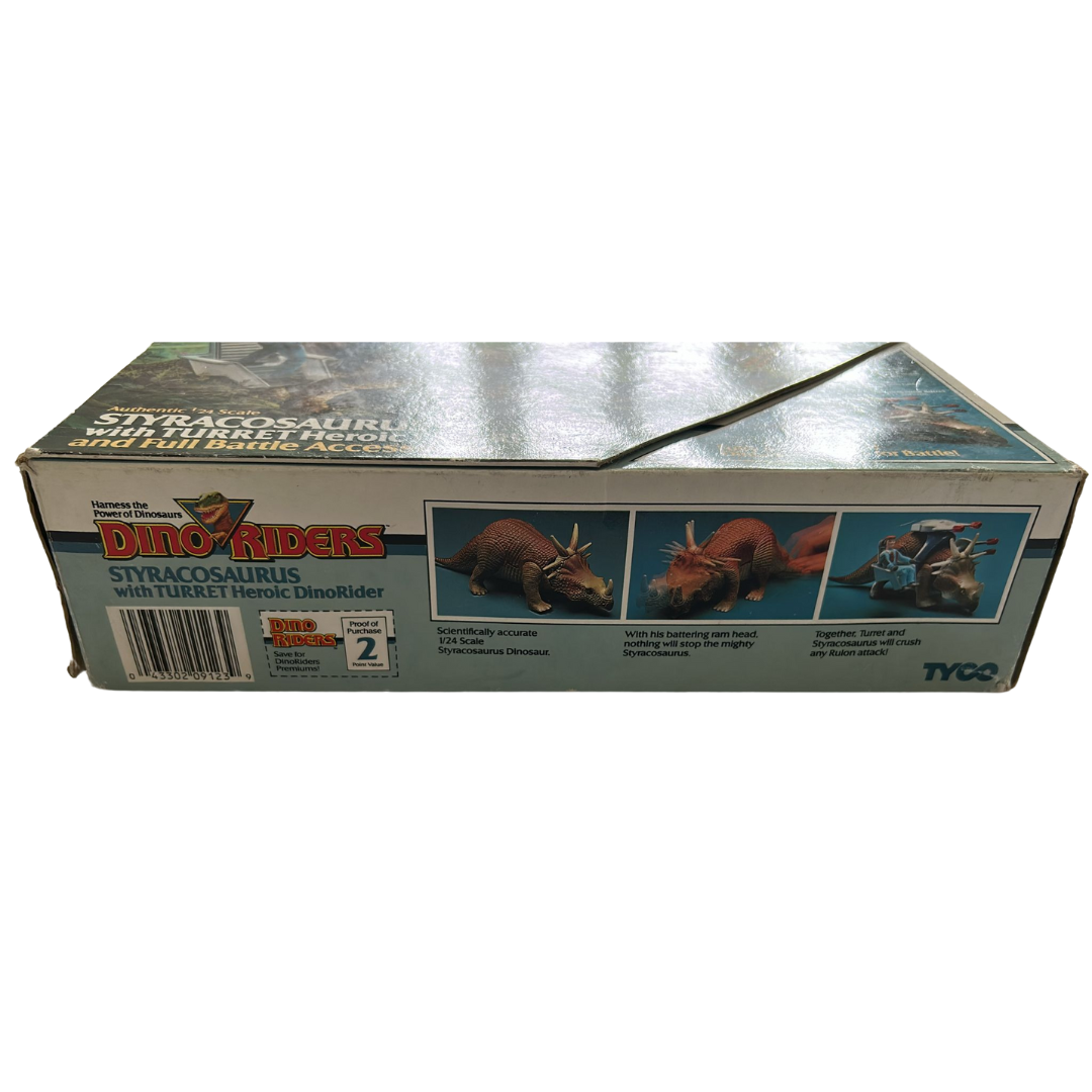Dino Riders Styracosaurus Boxed With Inserts not complete 691