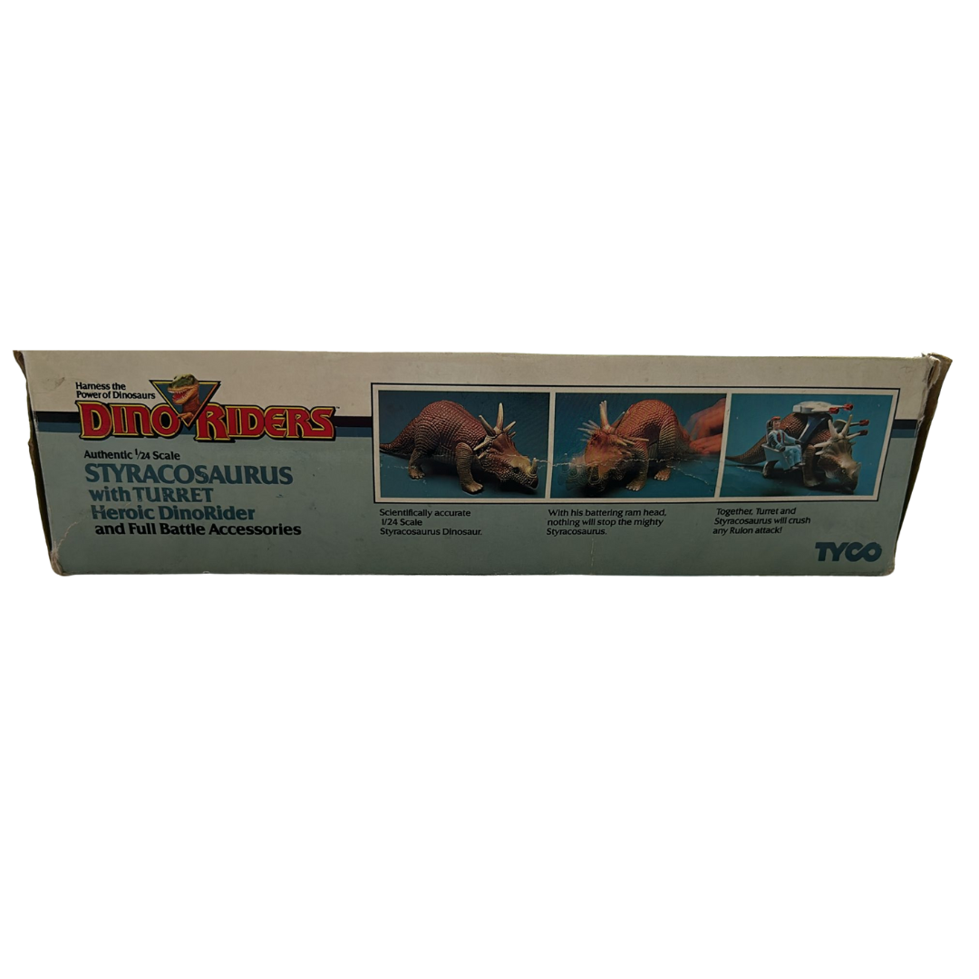 Dino Riders Styracosaurus Boxed With Inserts not complete 691