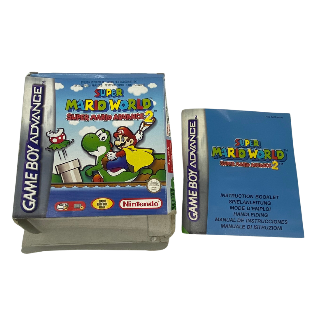 Nintendo Gameboy Advance Super Mario World 2 box & instructions