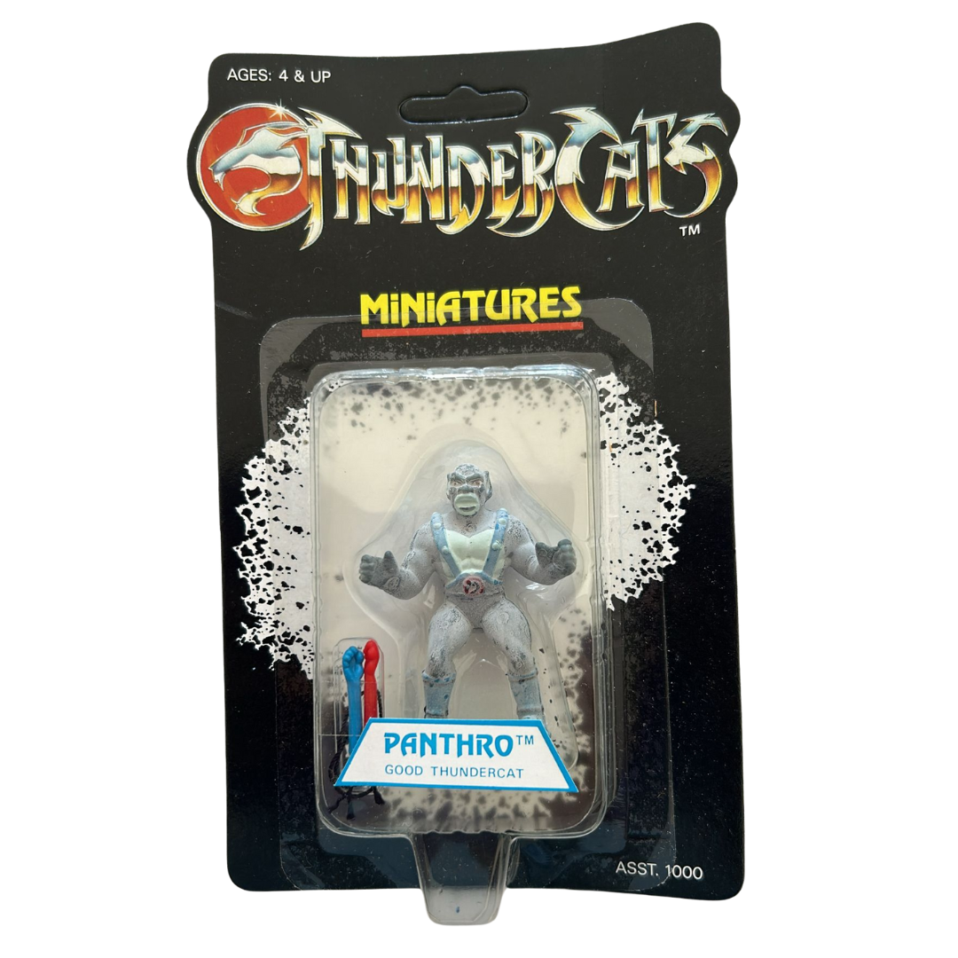 Thundercats Panthro Mini Figure Miniatures MOC frosted figure Vintage 1980's