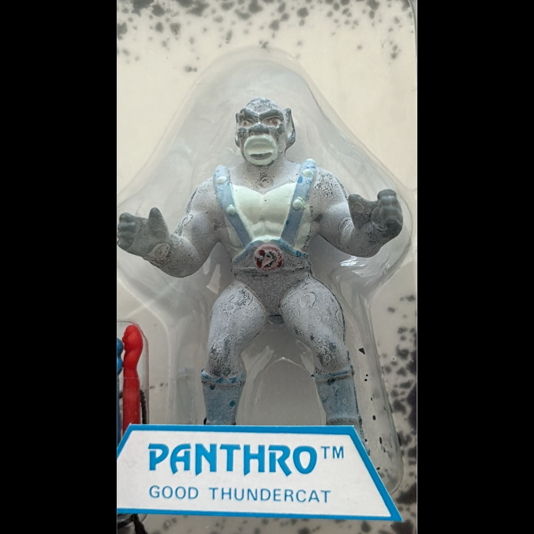 Thundercats Panthro Mini Figure Miniatures MOC frosted figure Vintage 1980's