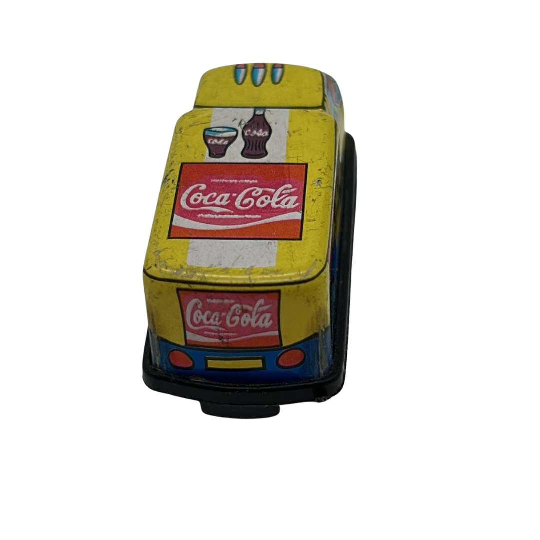 Tinplate Coca Cola Delivery Truck  made in Japan friction Motor 377