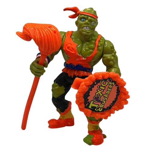 Toxic Crusaders Toxie figure with mop & shield 1991 Playmates 41