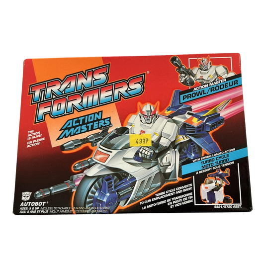 Transformers G1 Action Master Prowl Vintage MISB box