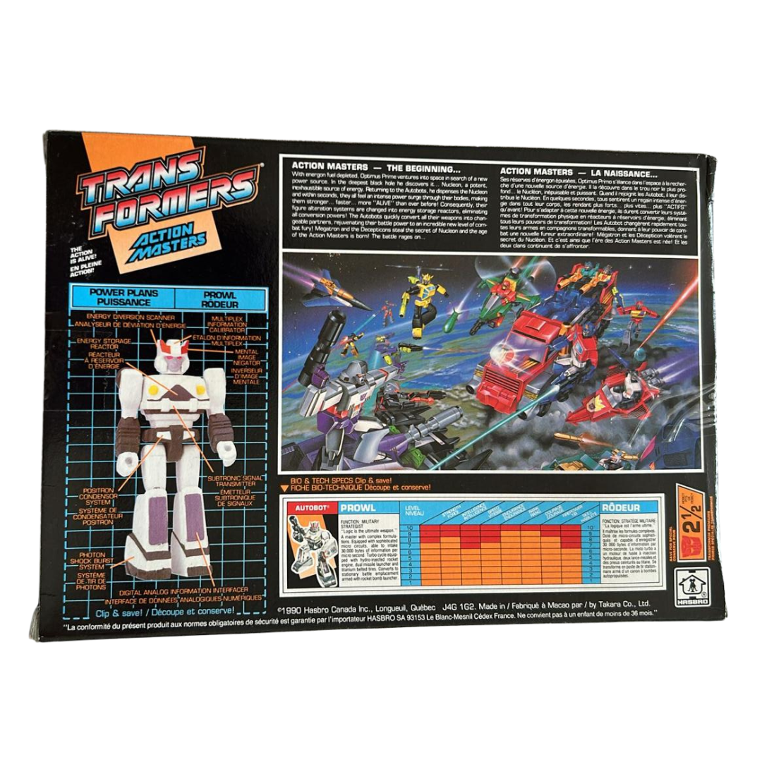 Transformers G1 Action Master Prowl Vintage MISB box