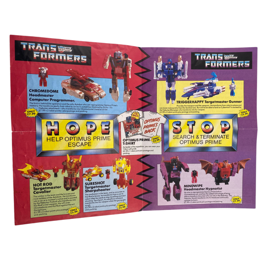 Transformers G1 Optimus Prime Rescue offer leaflet