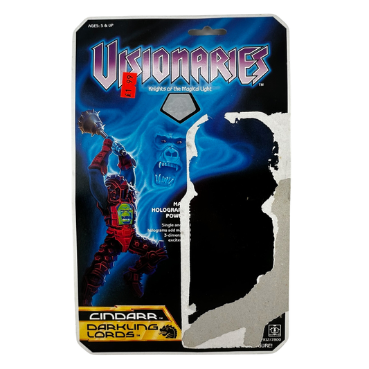 Visionaries Cindarr figure original cardback with filecard Darkling Lord Gorilla