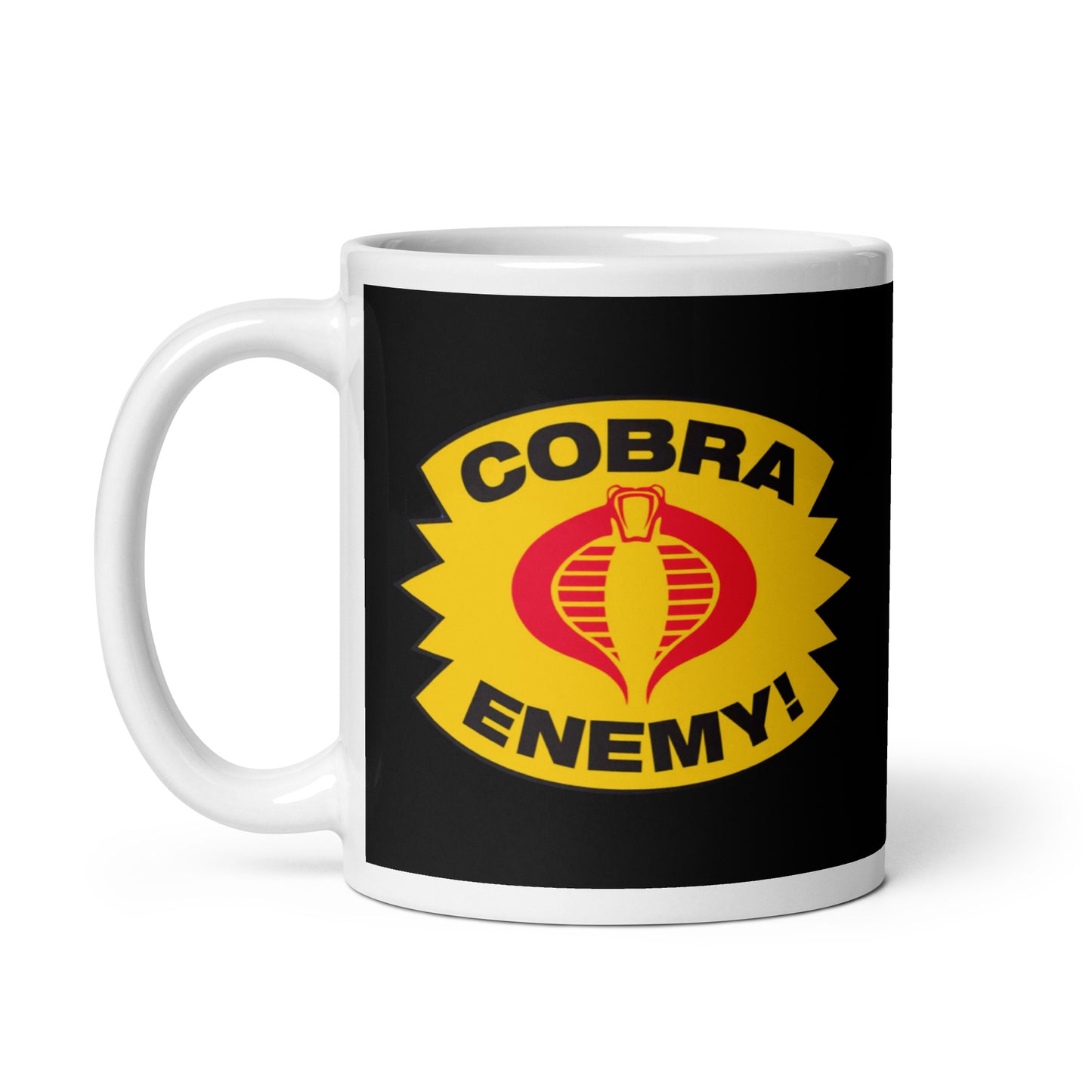 Cobra Enemy white glossy mug