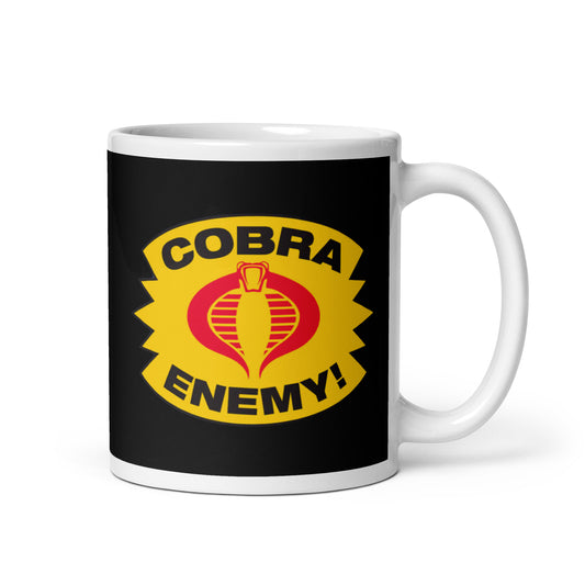 Cobra Enemy white glossy mug