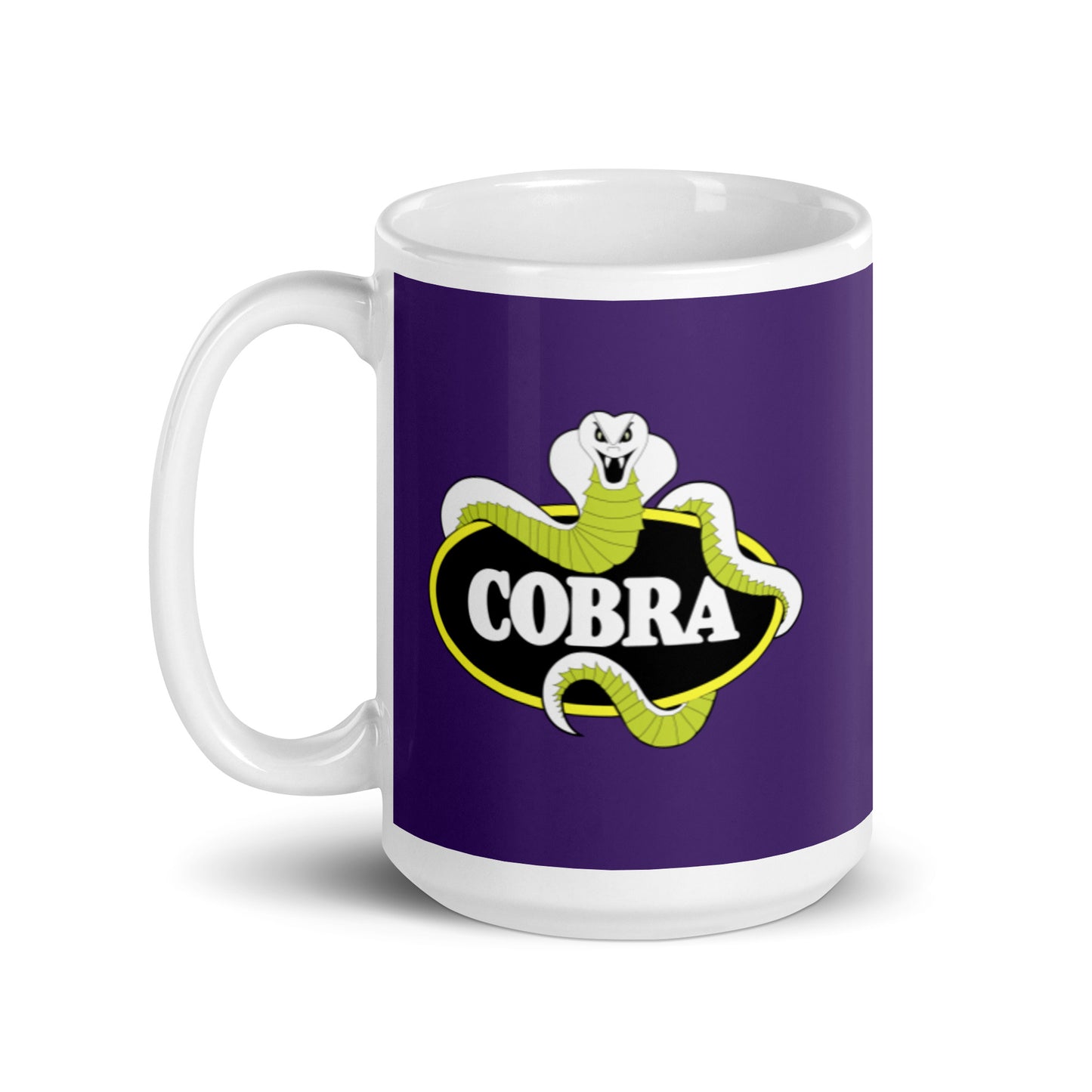 Palitoy Action Force Cobra logo white glossy mug
