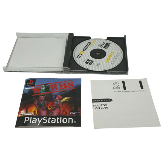 Worms for Sony PlayStation 1 Complete with Manual Infogames value series PAL