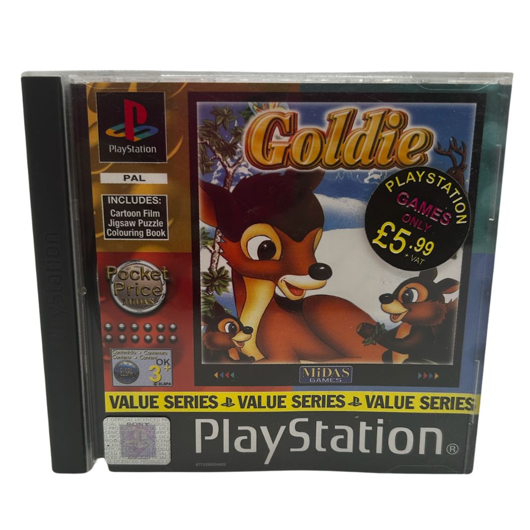 Goldie PlayStation 1 PS1 Game Complete With Manual PAL