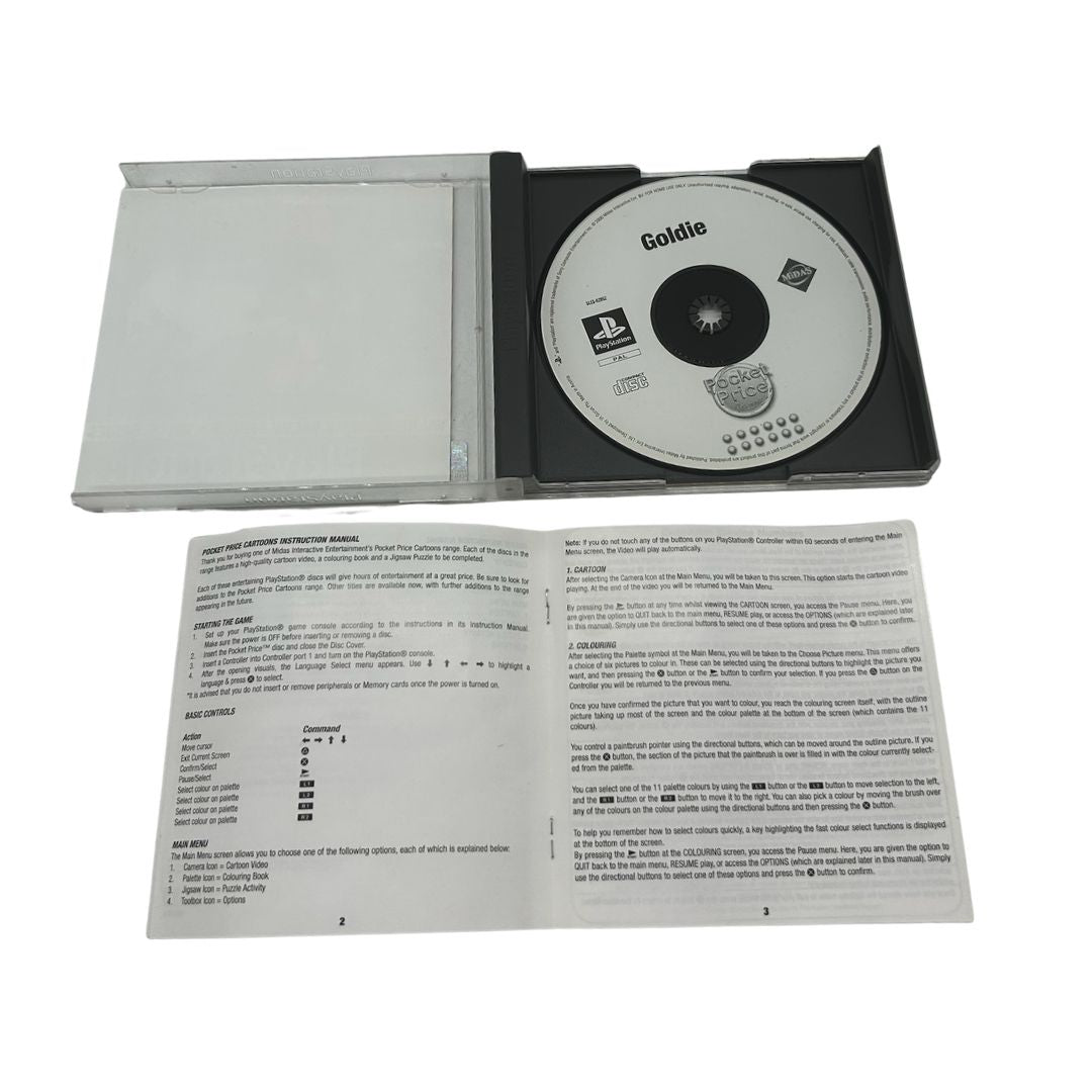 Goldie PlayStation 1 PS1 Game Complete With Manual PAL