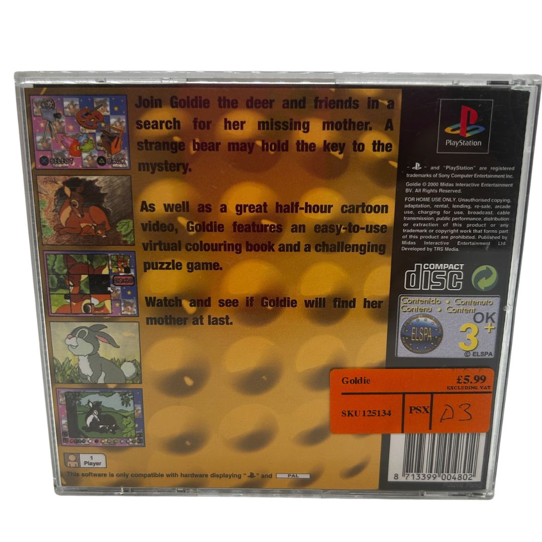 Goldie PlayStation 1 PS1 Game Complete With Manual PAL