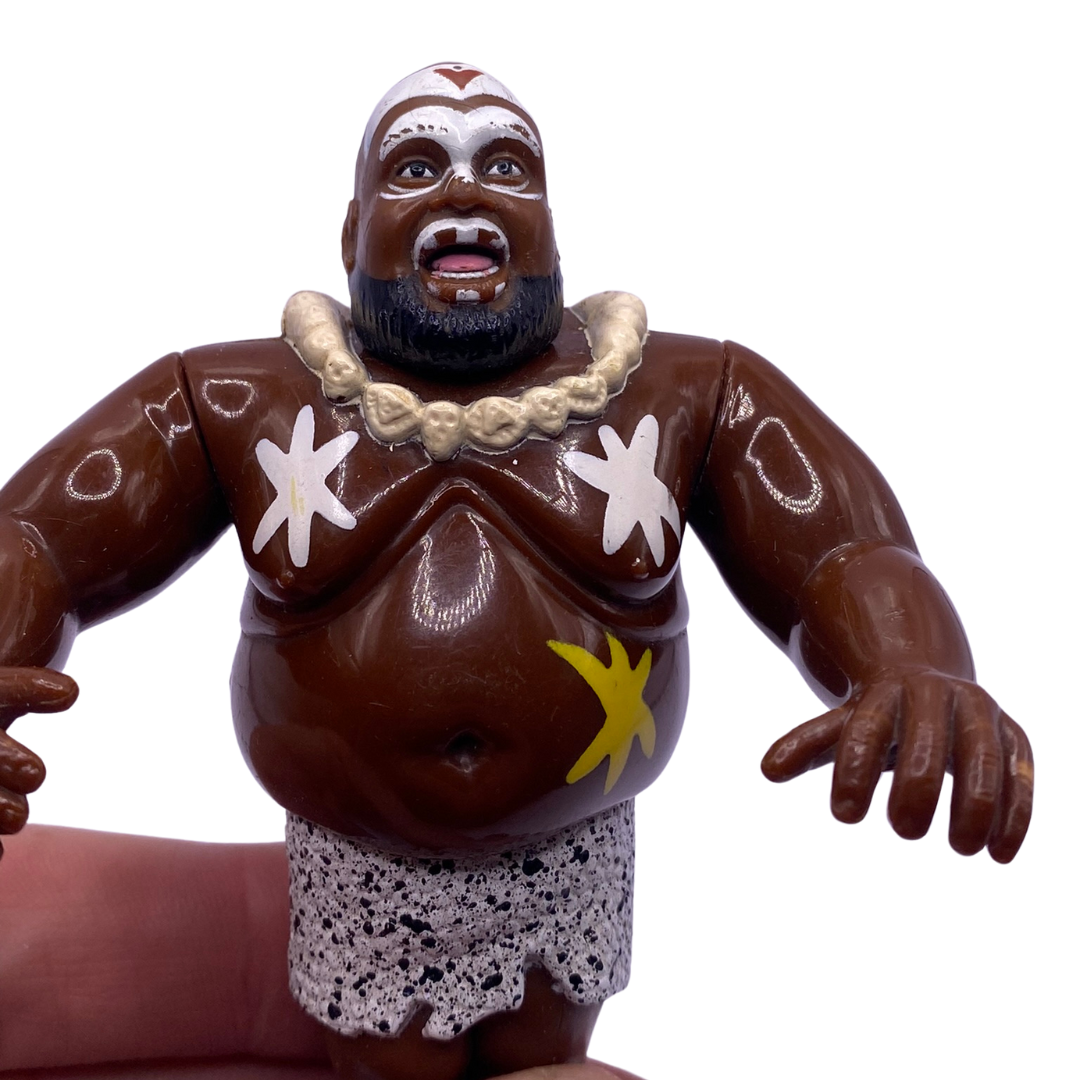 WWF Kamala wrestling figure with working action 856