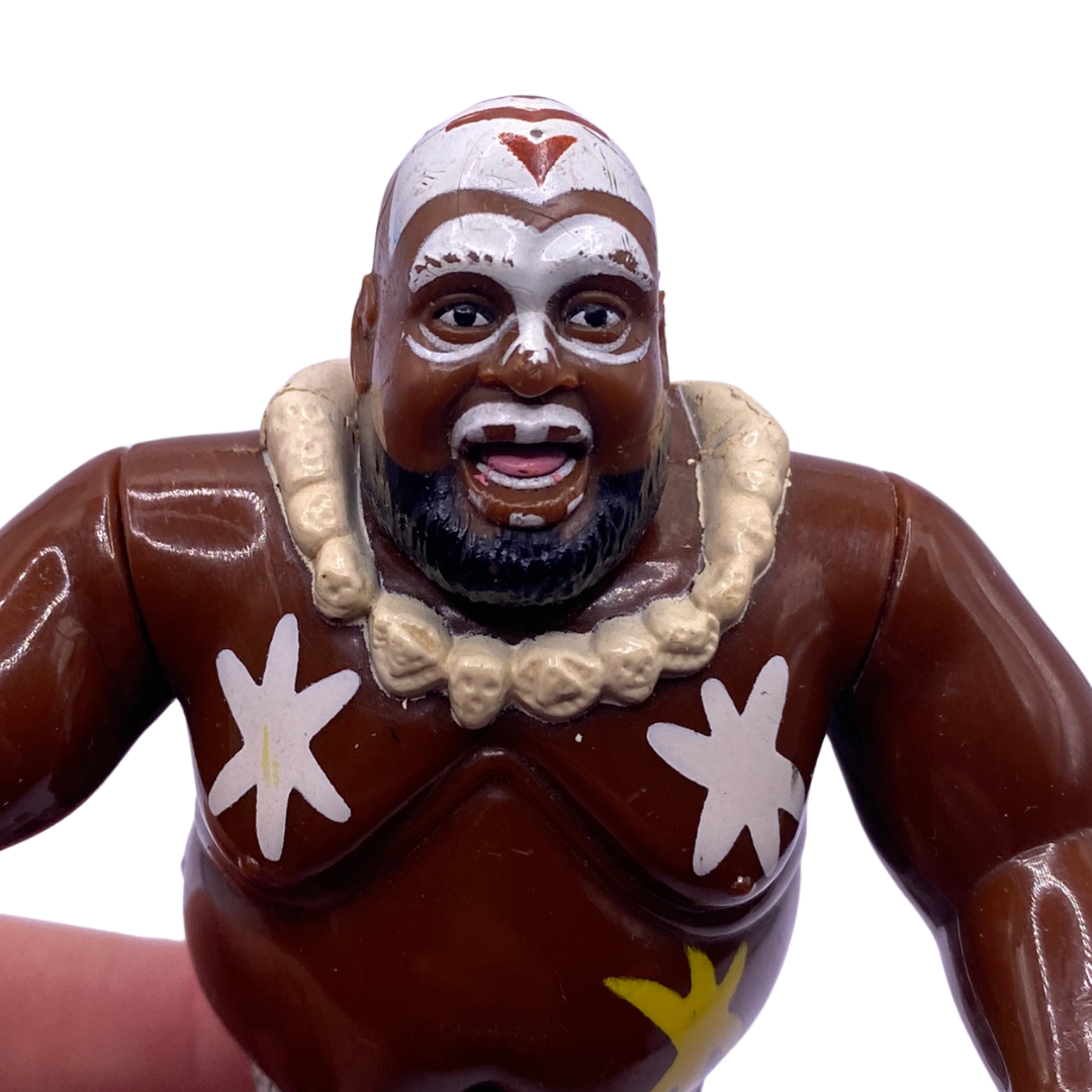 WWF Kamala wrestling figure with working action 856