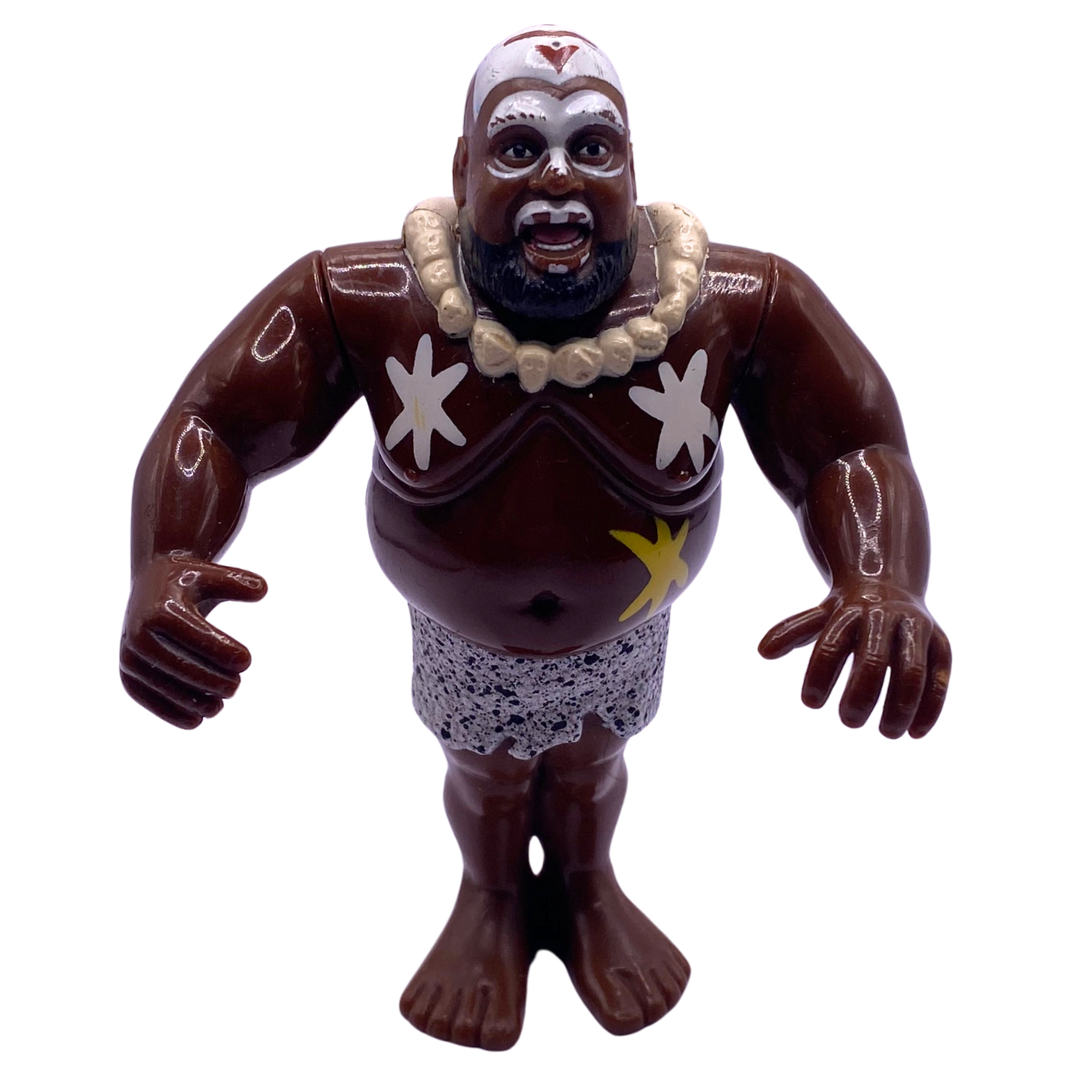 WWF Kamala wrestling figure with working action 856